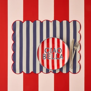 Bella Maison Line Pamuklu Amerikan Servis Mavi (35 x 45  cm )