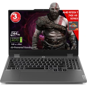 Loq 15ARP9 Amd Ryzen 7-7435HS 32 GB Ram Ddr5 1 Tb SSD SSD RTX4070 8gddr6 15.6 IPS 144Hz Fhd Freedos 83JC00FGTR-321 Dizüstü Bilgisayar (Yapay Zeka Destekli)