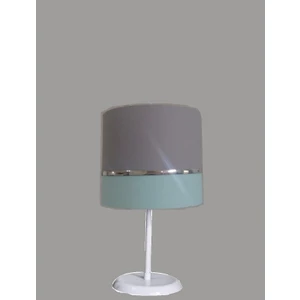 Gri Yeşil Kumaş Kaplama Yatak Odası Çocuk Odası ve Bebek Odası Abajur Masa Lambası Aydınlatma