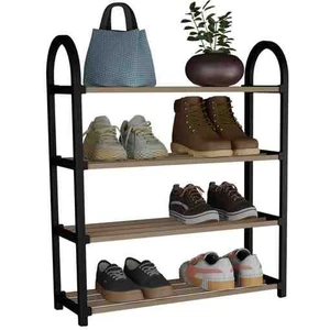 Wood Moore Ahşap 4 Katlı Ayakkabılık