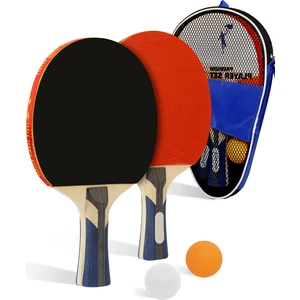 4lü Çantalı Masa Tenisi Raketi Seti Amatör Başlangıç Seviye Maç Raketi 2 Raket 2 Top