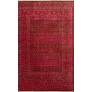 Eko Halı Pietra Pta 17 Red Sıcak Renk Geçişli Etnik Desenli Yumuşak Dokulu Makine Halısı