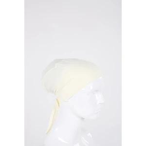 Ekru-Dikişsiz Fırfırlı Bone