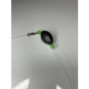 Glowlu Tek Iğneli 40 Gram Gezer Kurşunlu Hazır Olta Iğnesi Kıyı (Çipura,Mercan,Lidaki,Vb)