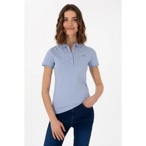 U.S. Polo Assn. Kadın Açık Mavi Tişört Basic 50305764-VR003