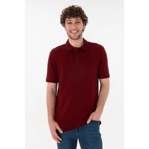 U.S. Polo Assn. Erkek Regular Fit Polo Yaka Bordo Basic Tişört 50306007-VR014
