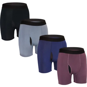 Erkek Boxerlar - Birinci Sınıf Bambu Kumaş, Nefes Alabilen ve Rahat Kalıp, 4'lü Paket