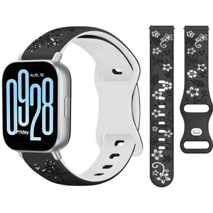 Redmi Watch 5 Active Redmi 5 Lite Ile Uyumlu Floraflex Çiçek Desenli Silikon Kordon