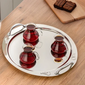 Özkent K-650 Kardelen Çay ve Kahve Tepsisi Sunum Tepsisi 35X40 cm