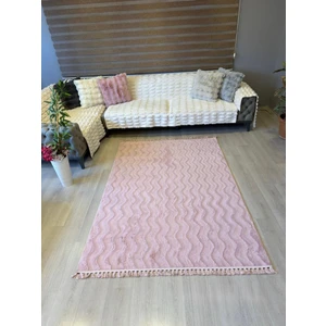 Aries Home Tavşan Tüyü Pudra Yumuşak Makinada Yıkanabilir Kaymaz Antialerjik Dekoratif Halı