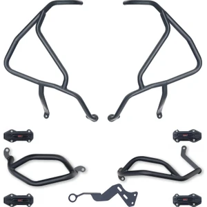 Gp Kompozit Honda Nx 500 2025 Uyumlu Motor Koruma Demiri Seti Siyah