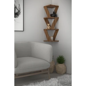 DF05106BR Dekoratif Köşe Raf Duvar Rafı