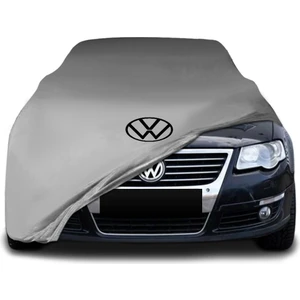 Volkswagen Passat B6 Station Wagon (2005 - 2010) Gri Kumaş Araba Branda Logolu Kumaş Araba Brandası Penye Oto Branda
