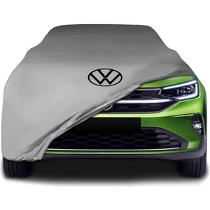 Volkswagen Taigo  Gri Kumaş Araba Branda Logolu Kumaş Araba Brandası Penye Oto Branda