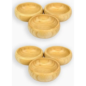 Bambu Ahşap Sosluk ve Çerezlik 10 cm 6'lı Set