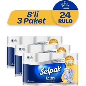 Kağıt Havlu Extra Yağ Emici  24 Rulo
