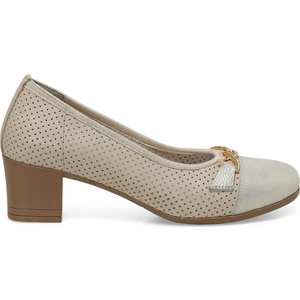 Polaris 5 Nokta 105479.Z5FX Vizon Kadın Topuklu Ayakkabı