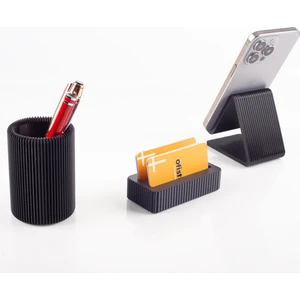 Magic Kalemlik Kartiviztlik ve Telefonluklu 3'lü Masa Seti Hediye Ofis Dekoratif Masa Üstü Organizer