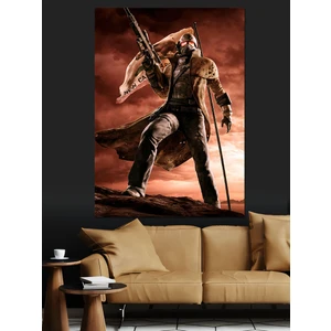 Fallout Savaşçı Dekoratif Kanvas - Mdf Ahşap Tablo