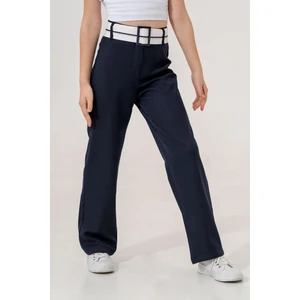 Kız Çocuk Ters Kemerli Pantolon 6002
