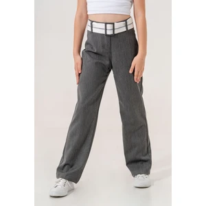 Kız Çocuk Ters Kemerli Pantolon 6002