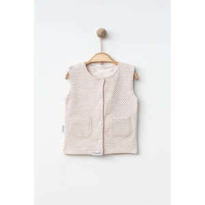 Kapitone Kumaş Yarım Astarlı Erkek Bebek Yelek