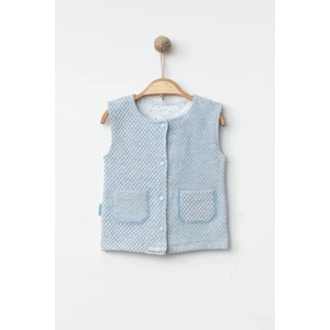 Kapitone Kumaş Yarım Astarlı Erkek Bebek Yelek