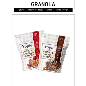 Çilek Hibiskus ve Fındık Kakao Granola Paketi x 2