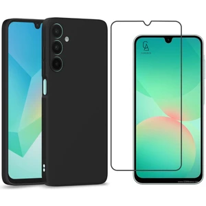 Samsung Galaxy A26 Uyumlu Kılıf Esnek Silikon Telefon Kılıfı ve Temperli Cam Ekran Koruyucu