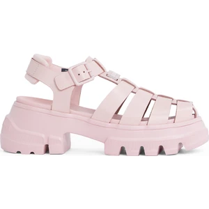 Tommy Hilfiger Deri Pembe Kadın Sandalet EN0EN02751