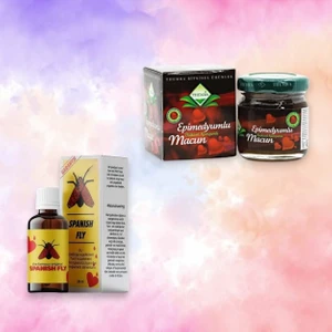 1 Kutu Spanish Fly Byan Damlasi +1 Kutu 43GR Orjinal Bitkisel Macun Kadın Erkek Aşk Artırıcı