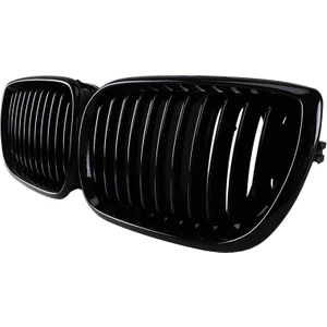 Parlak Siyah Ön Kaput Böbrek Izgarası -Bmw E46 3 Serisi 2002-2005 4d Sedan 318I 320I 323I 328I Ön Tampon Izgarası (Yurt Dışından)
