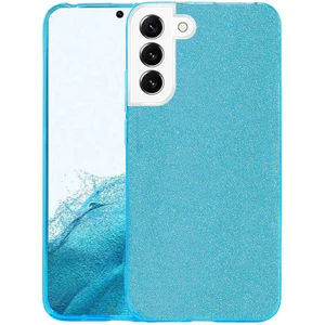 Galaxy S22 Plus Kılıf Shining Silikon-Mavi