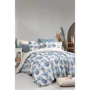 My Story Lastikli Çarşaflı Çift Kişilik Nevresim Takımı Monblue