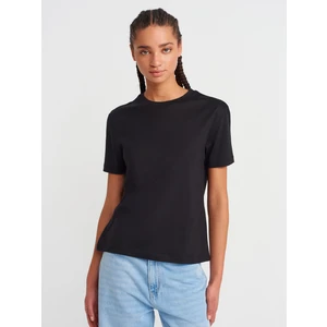31791 Bisiklet Yaka T-Shirt-Siyah