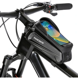 Xixi Shop Xixishop Su Geçirmez Bisiklet Telefon Montaj Çantası Ön Çerçeve Çanta Dokunmatik Ekran Telefon Tutucu Bisiklet Bisiklet Aracı Depolama (Yurt Dışından)