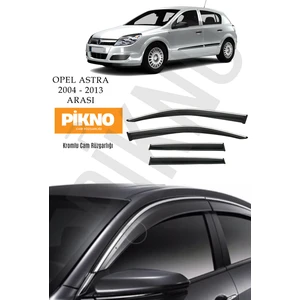 Opel Astra H 2004-2013 Arası Kromlu Cam Rüzgarlığı 4'lü A+ Plus