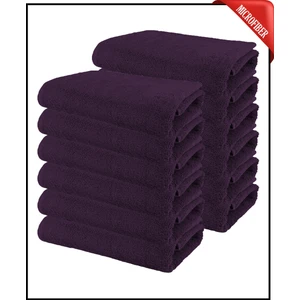 12 Adet Büyük Boy Mikrofiber 50 x 90 cm , Fitness Havlusu , Spor Havlusu , Boya Tutmaz Kuaför Havlusu
