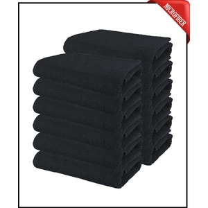12 Adet Büyük Boy Mikrofiber 50 x 90 cm , Fitness Havlusu , Spor Havlusu , Boya Tutmaz Kuaför Havlusu