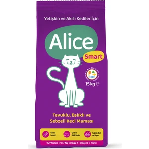 Smart Balıklı Ve Tavuklu Yetişkin Kuru Kedi Maması 15 Kg