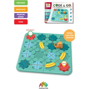 Code & Go Kodlama Oyuncağı, Stem, Mantıksal Yol Oluşturma Oyuncağı, Eğitici Oyuncak, Yaratıcı Düşünme, Akıl ve Zeka Oyunu