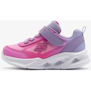 Skechers Sola Glow - Ombre Deluxe Küçük Kız Çocuk Lavanta Işıklı Spor Ayakkabı 303714N Lvpk