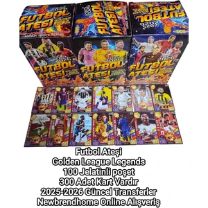 Emrah Gültekin 100 Pk 200 Adet Futbol Ateşi Yeni Sezon Güncel Transferler ve Efsanevi Futbolcular Oyun Kağıtları