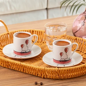 03 Porselen 12 Parça Türk Kahve Fincan Takımı 90 ml