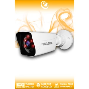 1 Kare Kamera Bullet Dış Mekan Full HD Gece Görüşlü Irled Kameralı AHD Güvenlik Kamerası