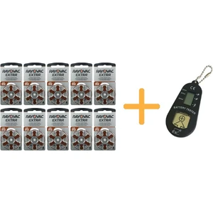 Extra 312 Numara Işitme Cihazı Pili (10 Paket x 6 Adet = 60 Adet Pil) + Hediye Işitme Cihazı Pil Ölçer