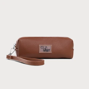 Minimalist Kalem ve Aksesuar Çantası Kahverengi