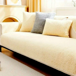 Teddy Kıvırck Peluş Üç Kişilik Koltuk Örtüsü Oturma Alanı Sadece ( 1ADET ) Ölçüm  75 x 190 cm