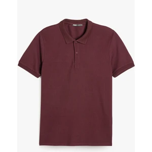 Slim Fit Kısa Kollu Pamuklu Polo Yaka Tişört