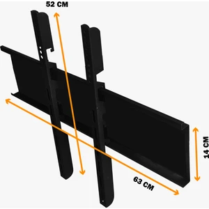BT Bayır Teknoloji  Onvo 65" Inç 165 Ekran LCD Tv Sabit Duvar Askı Aparatı + Su Terazili